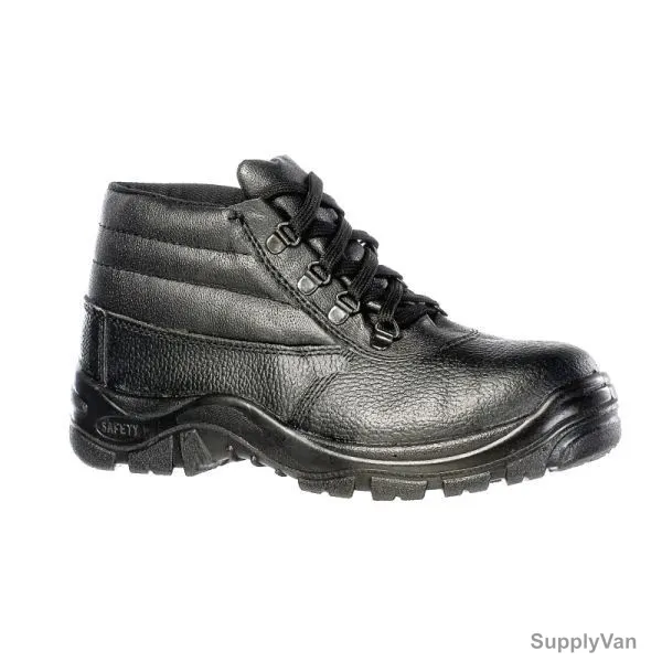 Vaultex High Ankle Protective Footwear, MDU, Steel Toe, Size46, Black