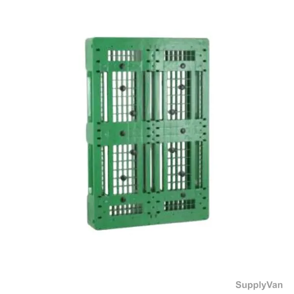 3 Runner Euro Pallet, CC3R02-1208, HDPE/Polypropylene, 150MM Height x 800MM Width x 1200MM Length, Green