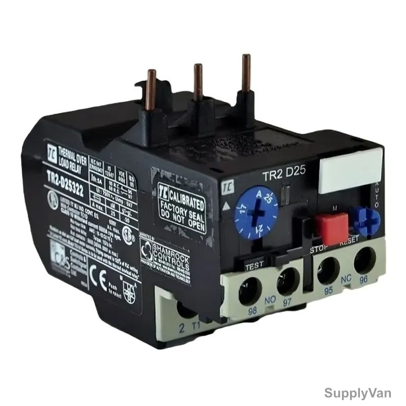 C&S Electric Thermal Overload Relay, TR2-D25322, 11kW, 3 Phase, Class 10, 415V, 17-25A
