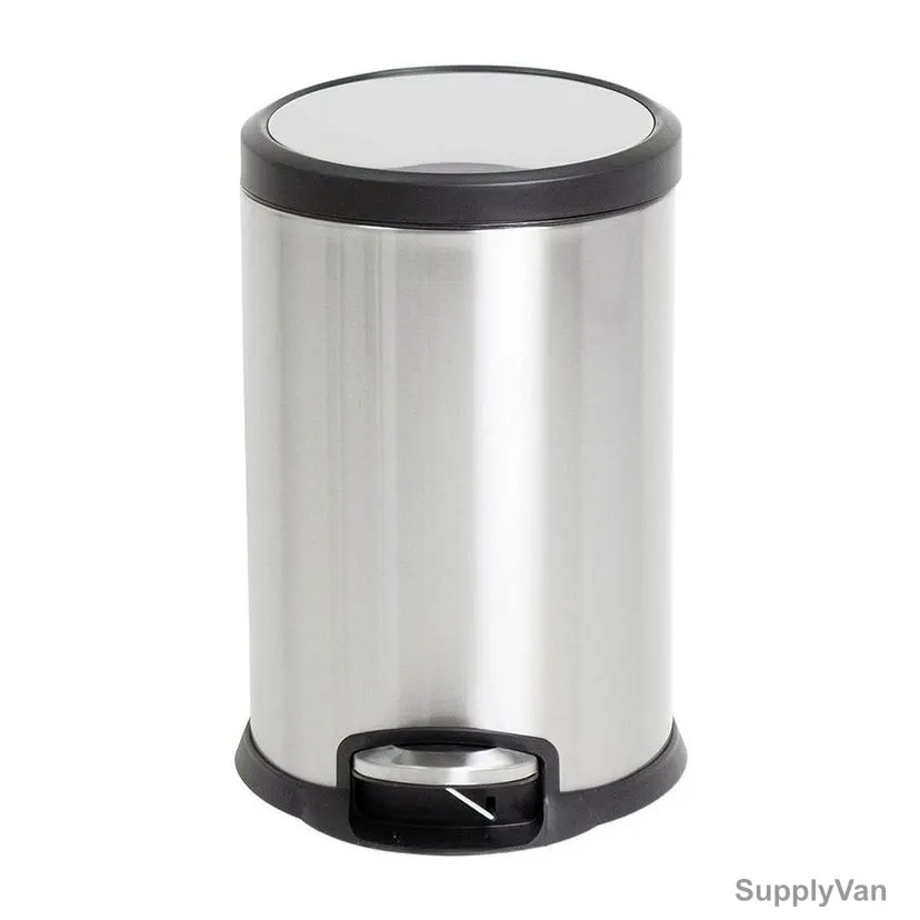 Akc Pedal Trash Bin, SS07-12-V2, Stainless Steel, 12 Ltrs, Silver — image 1