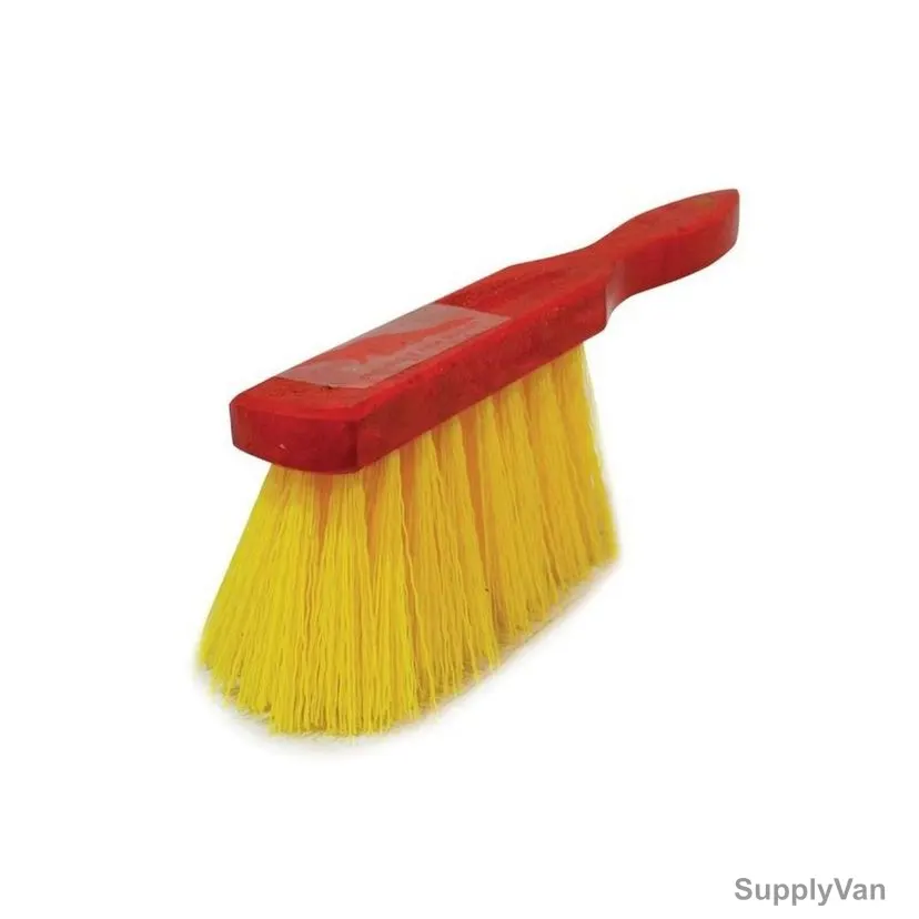 Akc Hard Hand Brush, DB02, Wood/Plastic, 8CM Height x 14CM Length, Red/Yellow