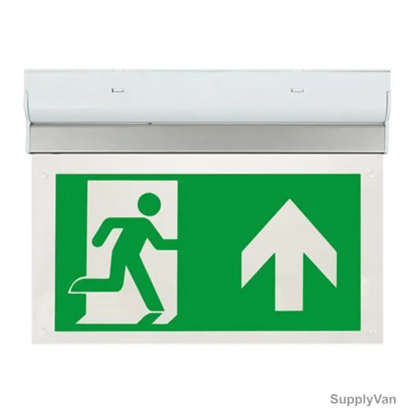 ESP Wall/Ceiling Mounted Emergency Exit Sign Board With Light, Duceri, LED, 2W, 5500K, Cool White, Up Legend