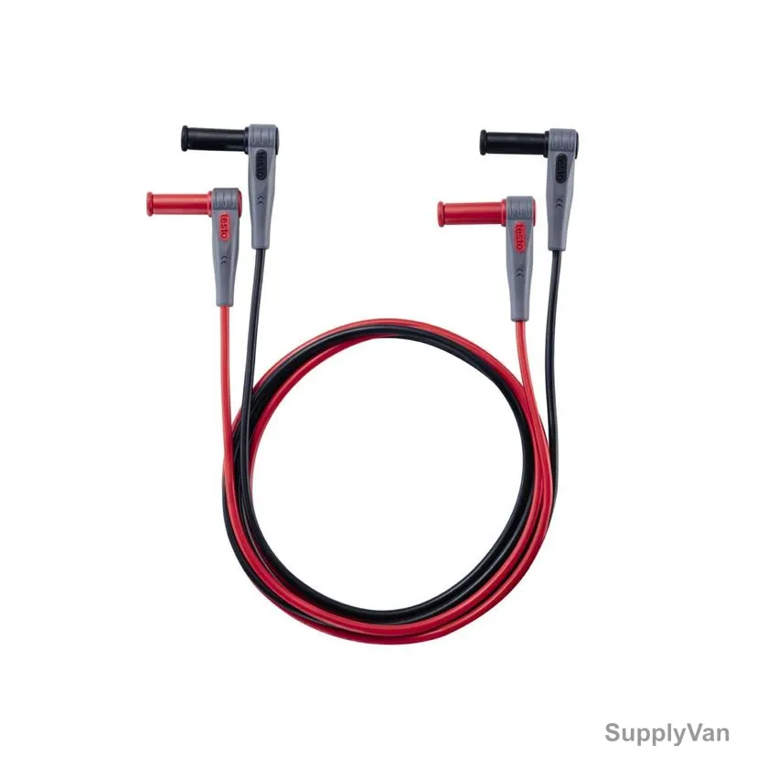 Testo Right Angle Test Lead, 0590-0014, 1075MM, Black/Red