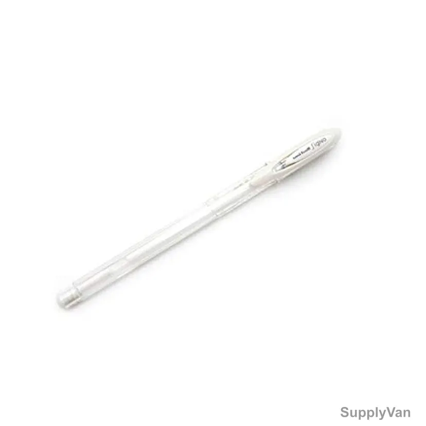 Uni-Ball Roller Ball Pen, UM100, Signo, 0.7MM, White, 12 Pcs/Pack