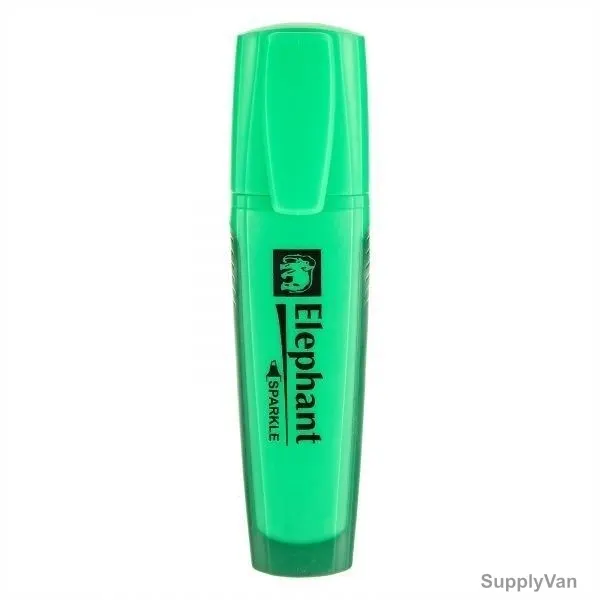 Elephant Highlighter, 206895BX, Green, PK12