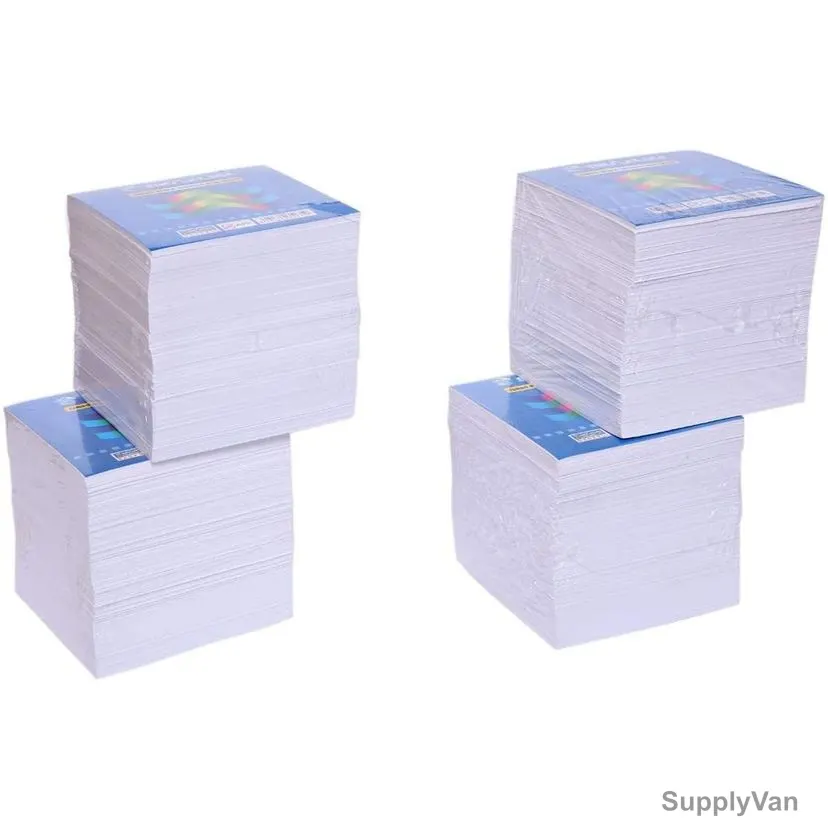 Sinarline Jumbo Block Memo Cube Set, LL02344, White, 3480 Sheets, 4PCS