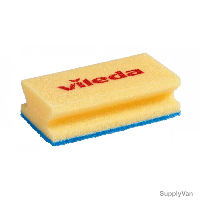 Vileda Jumbo Bath High Foam Scourer, VLSC72642, Glitzi, Yellow — image 1
