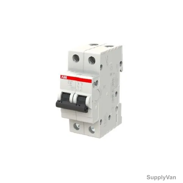 Abb Miniature Circuit Breaker, SH202-C20, 2P, Curve C, 20A — image 1