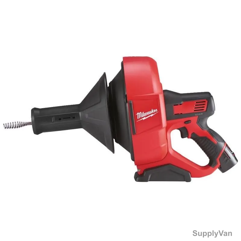 Milwaukee Sub Compact Drain Cleaner With Spiral, M12BDC8-202C, 12V, 8MM