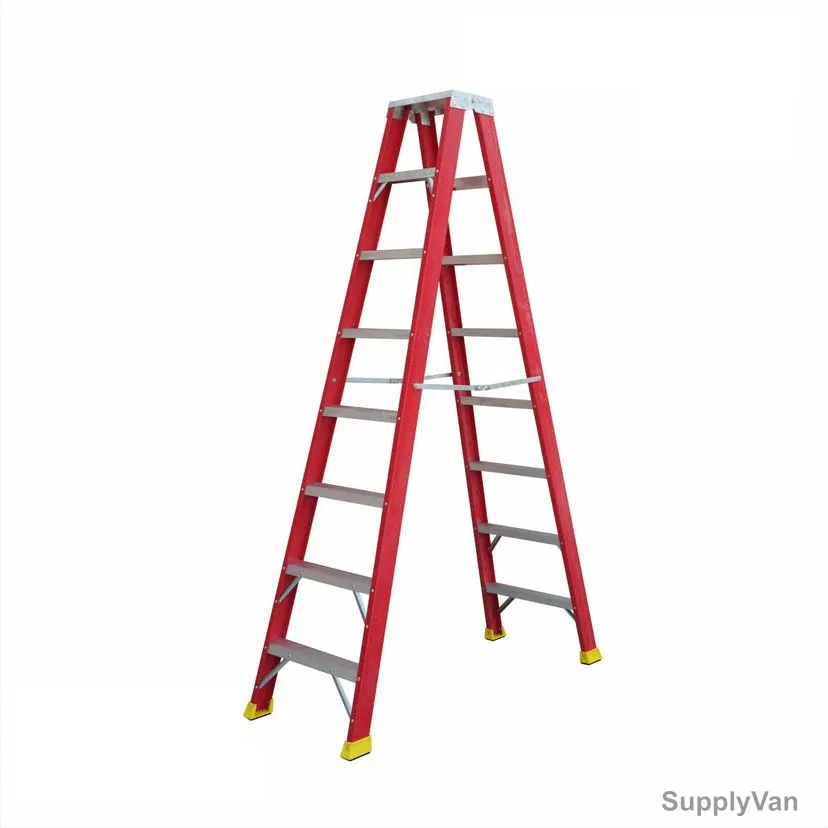 Topman Double Sided Ladder, FRPDS8, Fiber Glass, 8 Steps, 150 Kg Weight Capacity