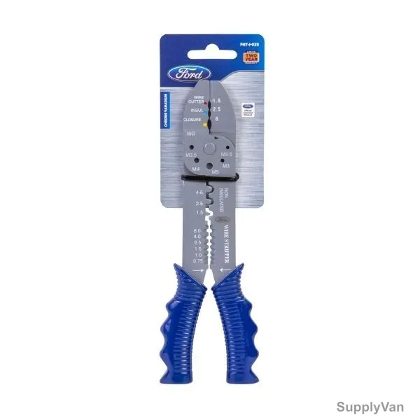 Ford High Quality Wire Stripper, FHT-J-025, Blue/Silver