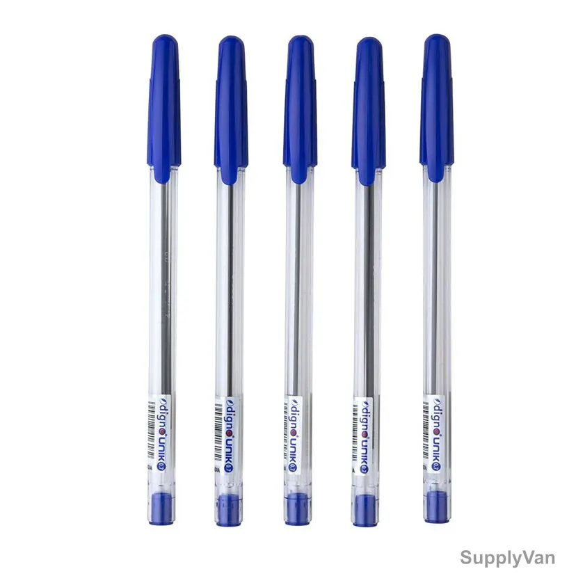Digno Unik Ball Pen, UNIK5BL, 0.7MM, Blue, 5 Pcs/Pack — image 1