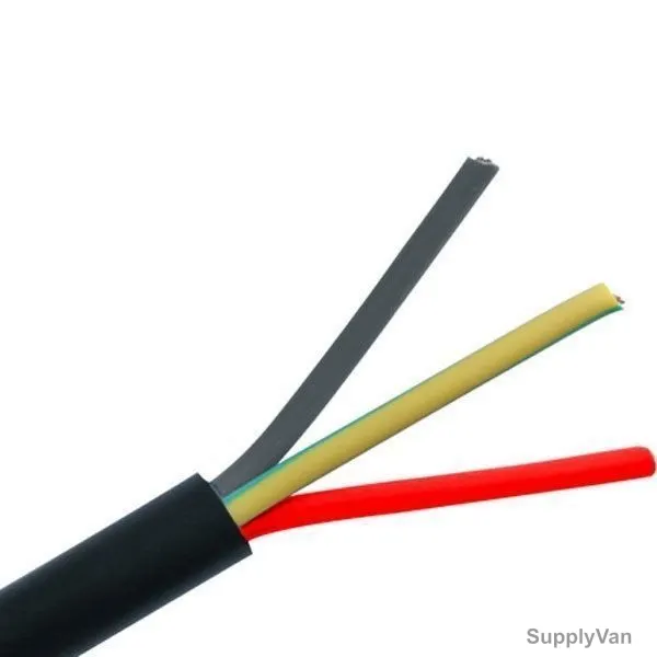 RR Flexible Cable, PVC, 16 SQ.MM x 100 Yards Length, Black