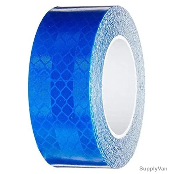 Self Adhesive Reflective Tape, 2 Inch Width x 25 Mtrs Length, Blue
