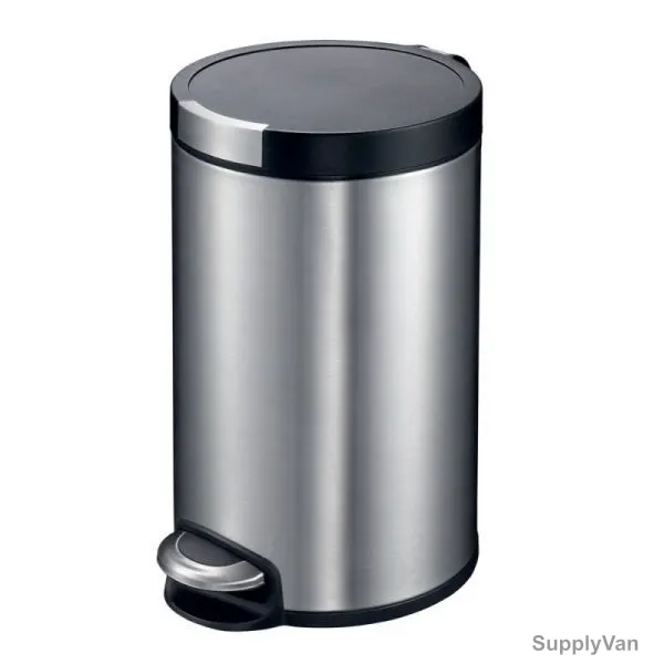 Eko Step Bin, ALEK12, 12 Litre, Metal Grey