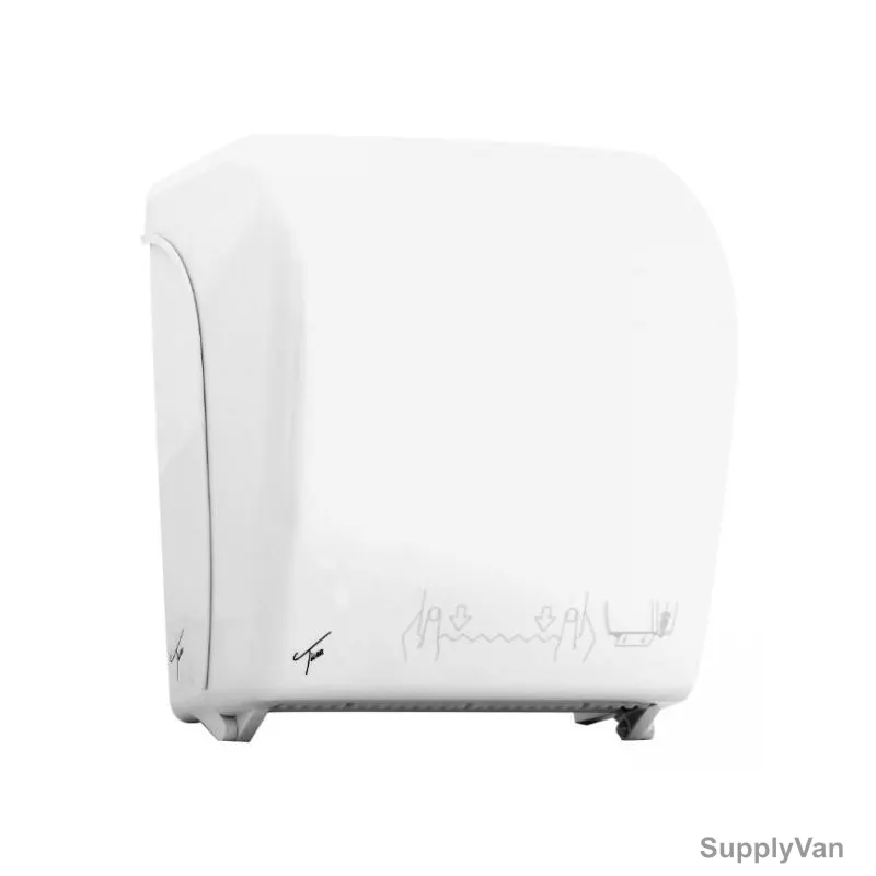 Eurowash Auto Cut Mechanical Paper Towel Dispenser, 020-W, Plastic, White