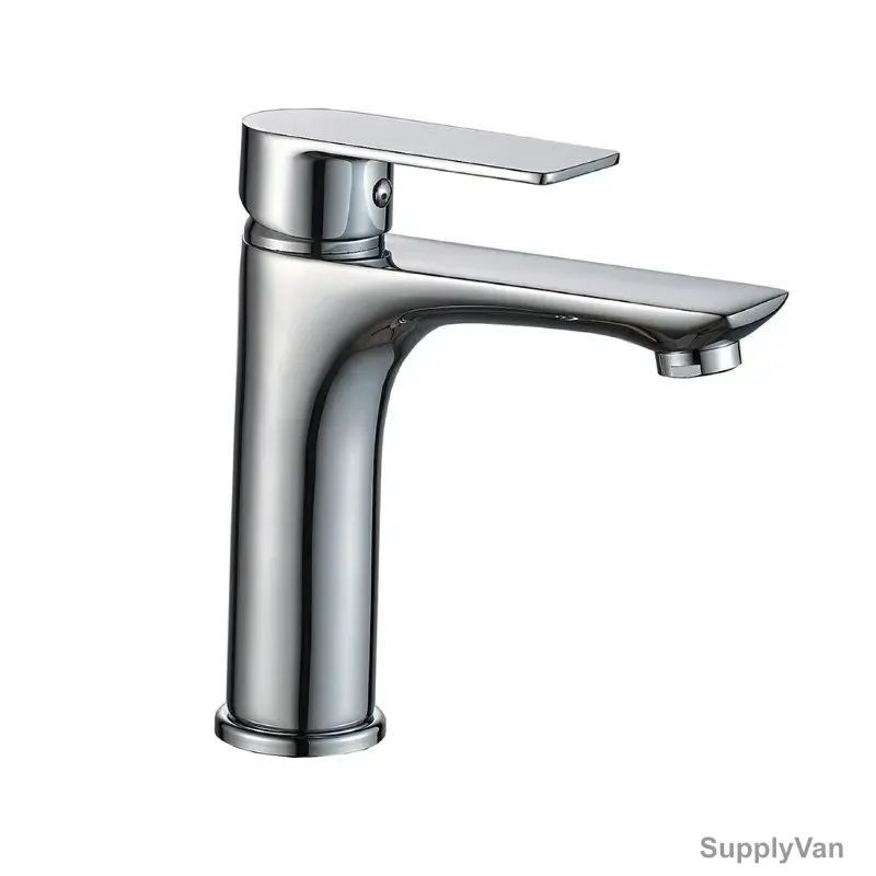 Milano Single Lever Basin Mixer, Lemo, Brass, Chrome Finish — image 1