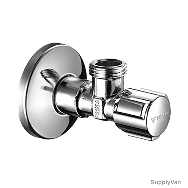 Schell Angle Valve, 052170699, Comfort, Brass, 1/2 x 1/2 Inch