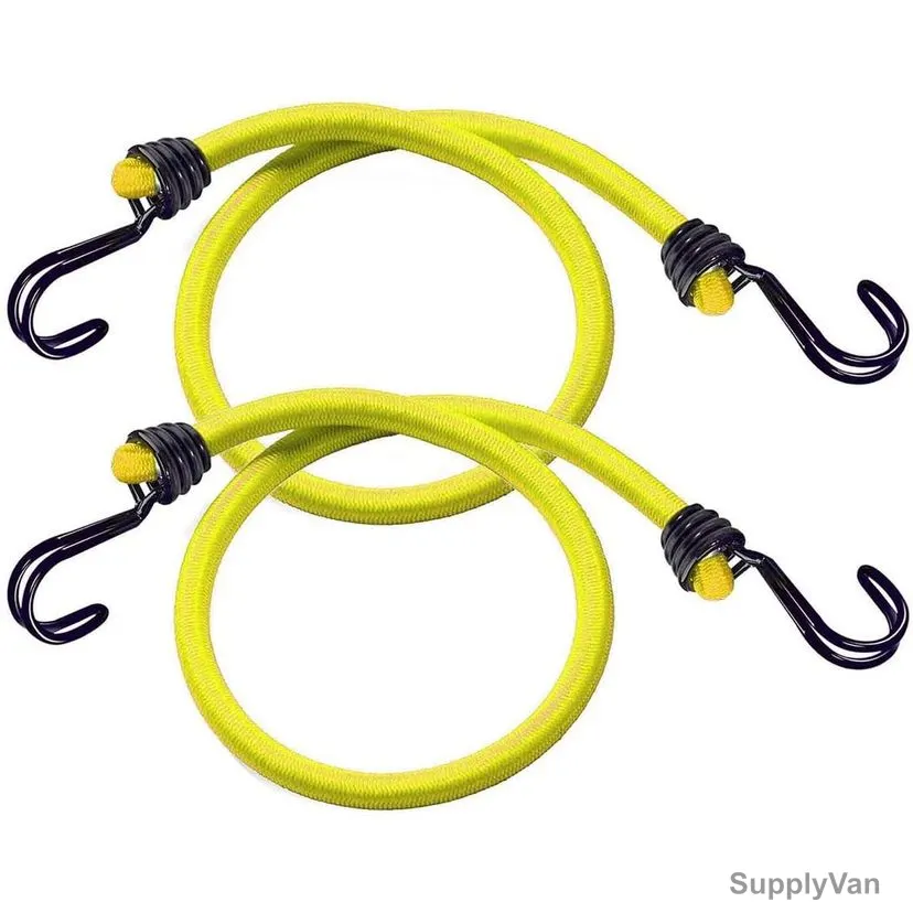 Master Lock Twin Wire Bungee Cord, ML3022EURDAT, 1 Mtr x 8MM, 40 Kg, Yellow, 2 Pcs/Pack