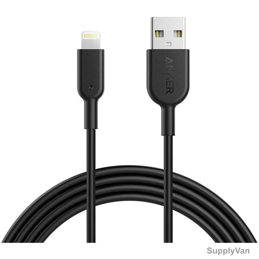 Anker USB-A to Lightning Cable, A8433H11, Powerline II, 1.8 Mtrs, Black — image 1