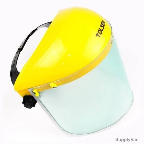 Tolsen Face Shield, 45182, Clear and Yellow