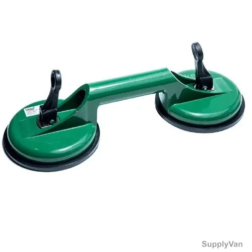 Uken Heavy Duty Double Suction Cup, U9502, 80 Kg, Green/Black
