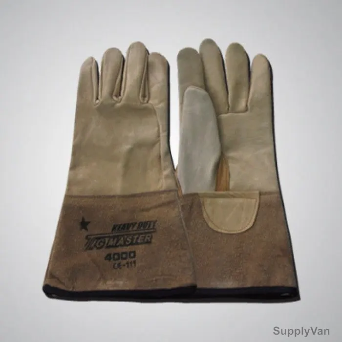 Tig Master Argon Welding Gloves, TM4000, Brown