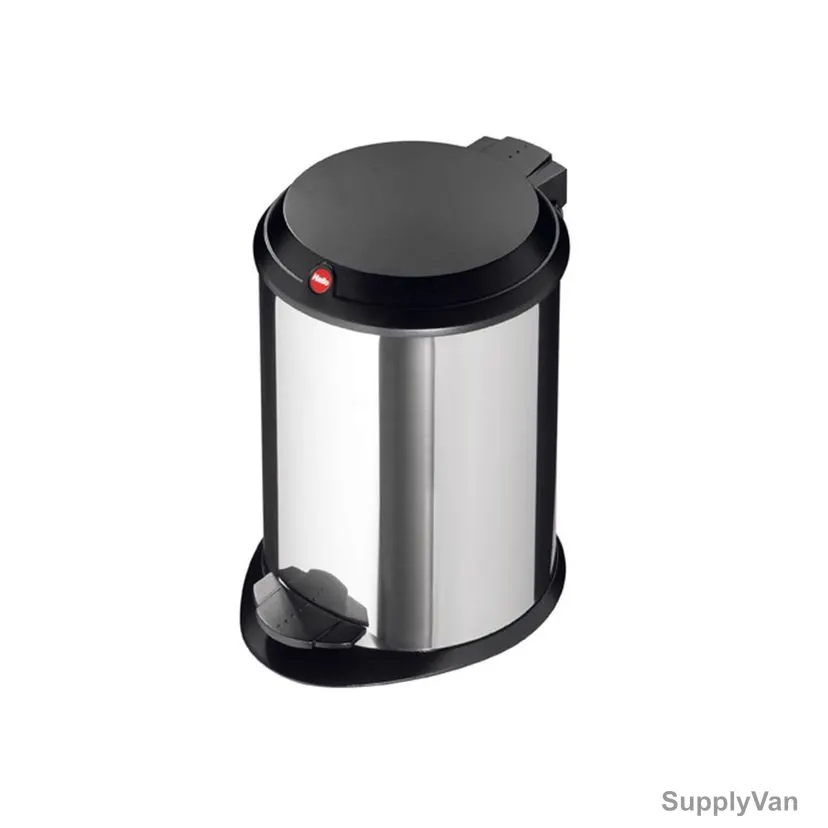Hailo Pedal Waste Bin, HLO-0704-010, Pedal Bin T1 S, 4 Litres, Silver
