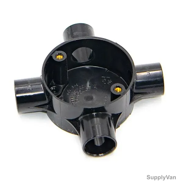 Decoduct PVC Circular 4 Way Junction Box, 20MM — image 1