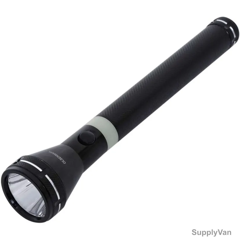 Olsenmark Rechargeable LED Flashlight, OMFL2659, 257MM, Black