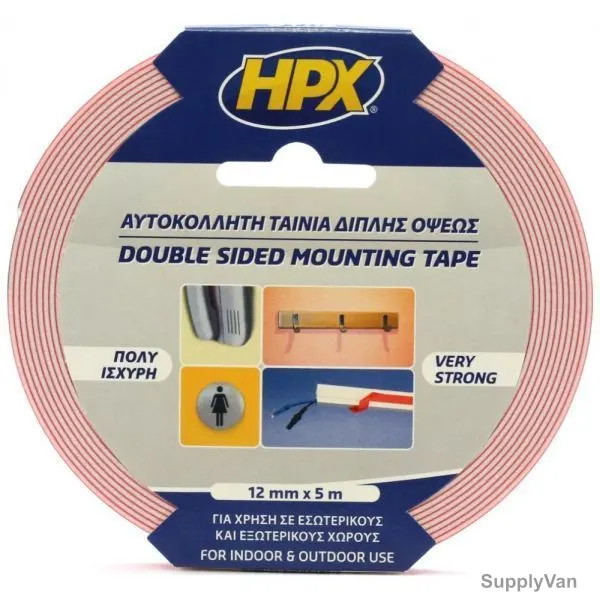 Hpx Double Sided Mounting Tape, DS2505, 5Mtrs