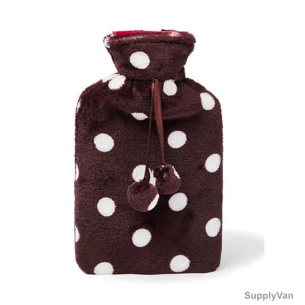 3W Fleece Cover Hot Water Bottle, 3W FLC-BRN-0098, 1 Ltr, Brown — image 1