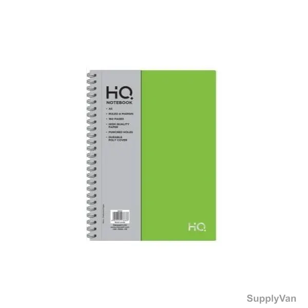 Navneet HQ Wiro Notebook, NAV85820, A5, 80 Sheets, Green
