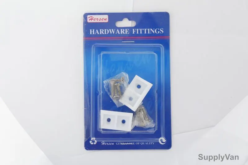 Hersen DIY PVC Corner Bracket without Plate, SAF-42, Plastic Material, White Colour