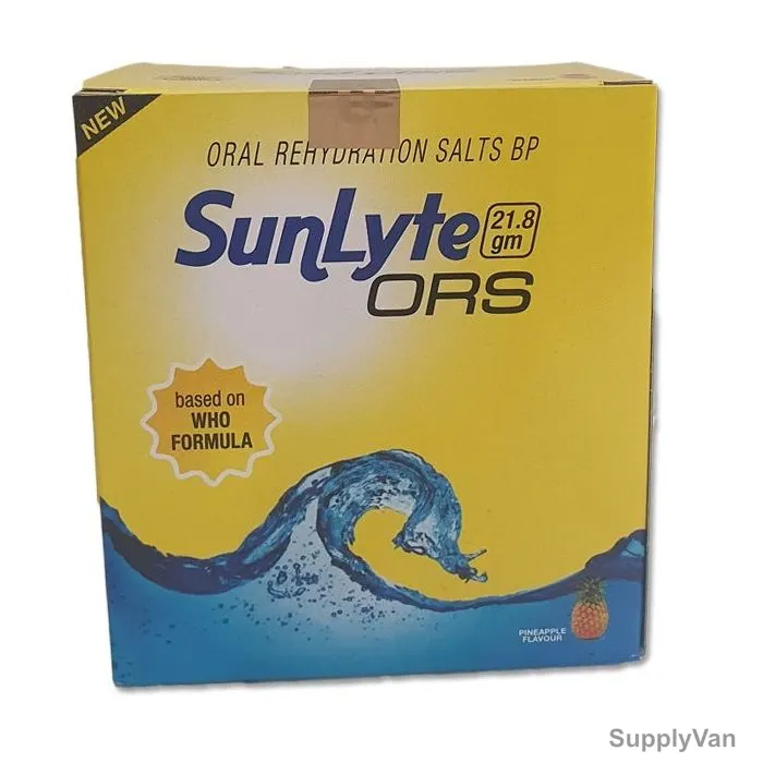 Sunlyte ORS Powder, Pineapple Flavour, 21.8GM, 10 Pcs/Pack