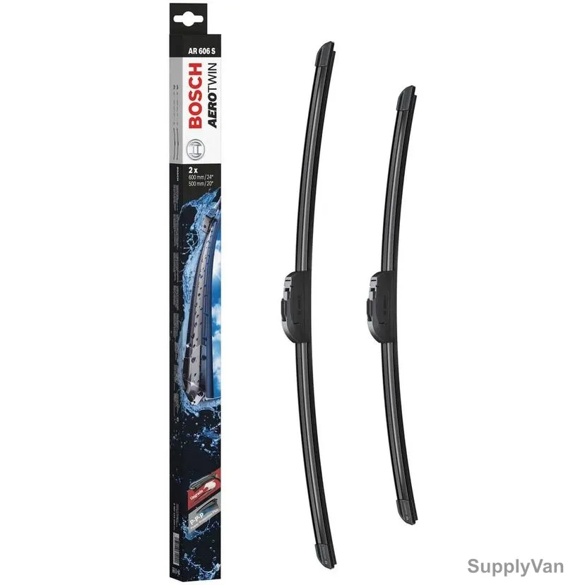 Bosch Retrofit Wiper Blade, 3397118910, Aerotwin, 24/20 Inch, Black, 2 Pcs/Set