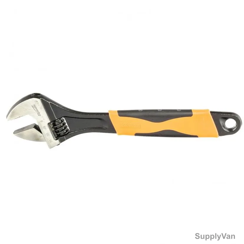 Sparta Adjustable Wrench, 15544, 35MM Jaw Capacity, 300MM Length