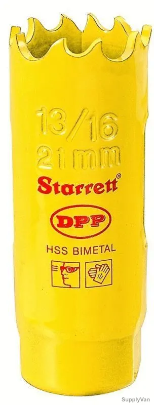 Starrett Dual Pitch Professional Hole Saw, DH1016, 21mm