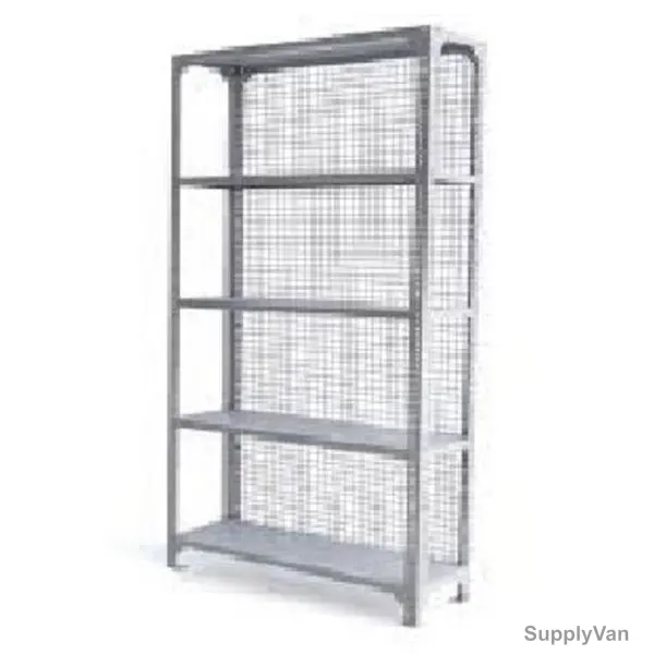 Slotted Angle Shelving, 5 Shelves, 400MM Depth x 1200MM Length, 120 Kg Loading Capacity