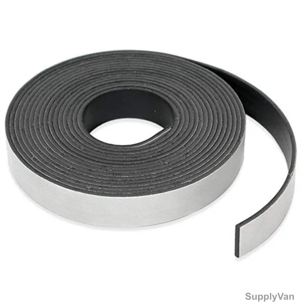 Adams Magnetic Strip, 12MM x 5 Mtrs, White