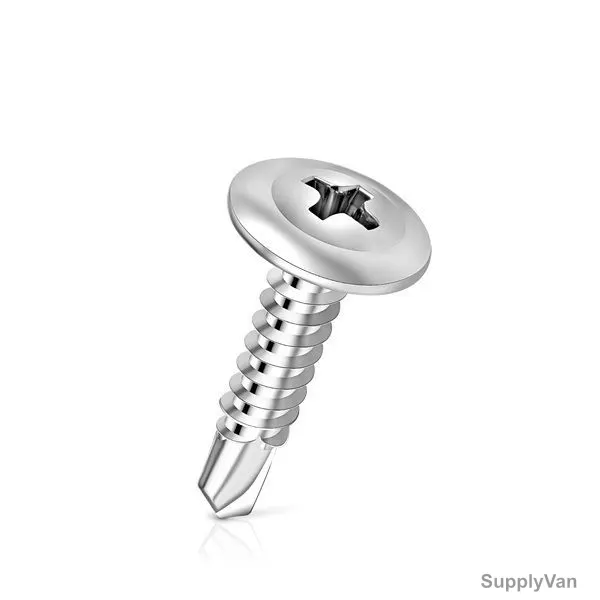 Patta SDS Hex Screw, TRUZNC, Zinc Plated, M6 x 7/16 Inch, PK1000