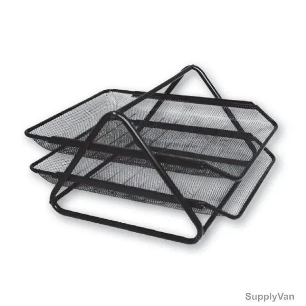 PSI 2 Tier Document Tray, PSOTB82002, Metal, Black — image 1
