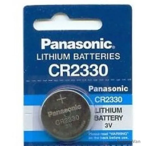 Panasonic Coin Battery, CR2330, Lithium, 3V — image 1