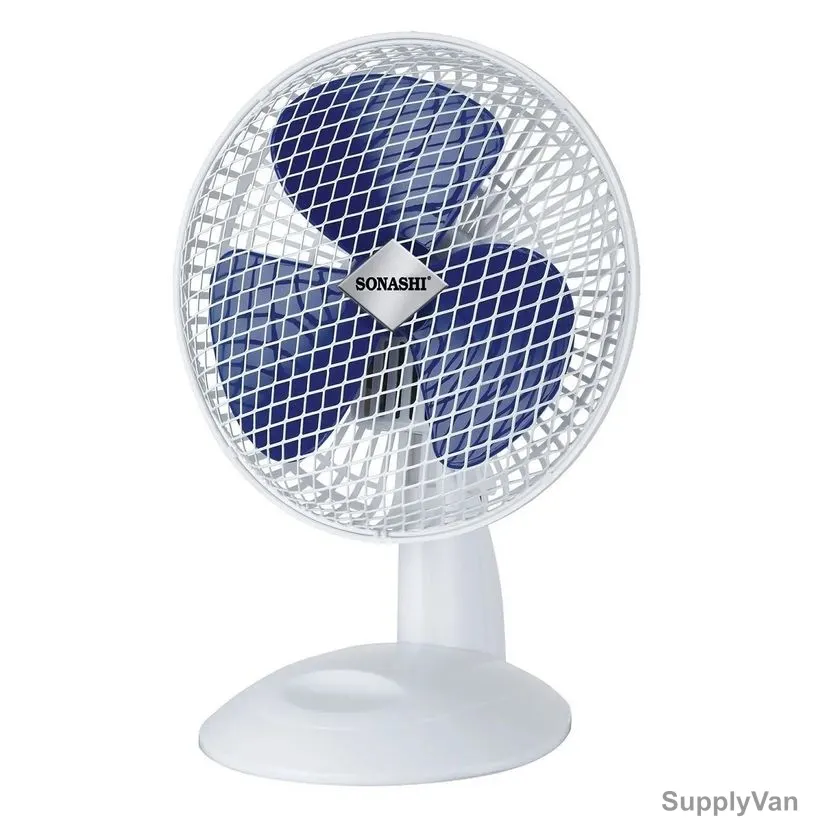 Sonashi Desk Fan, SF-8008-D, 7 Inch, 23W, Blue