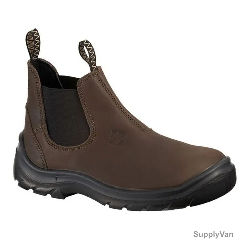 Mts Safety Shoes, ALR-7159, Dingo, Nubuck Leather, Size42, Brown