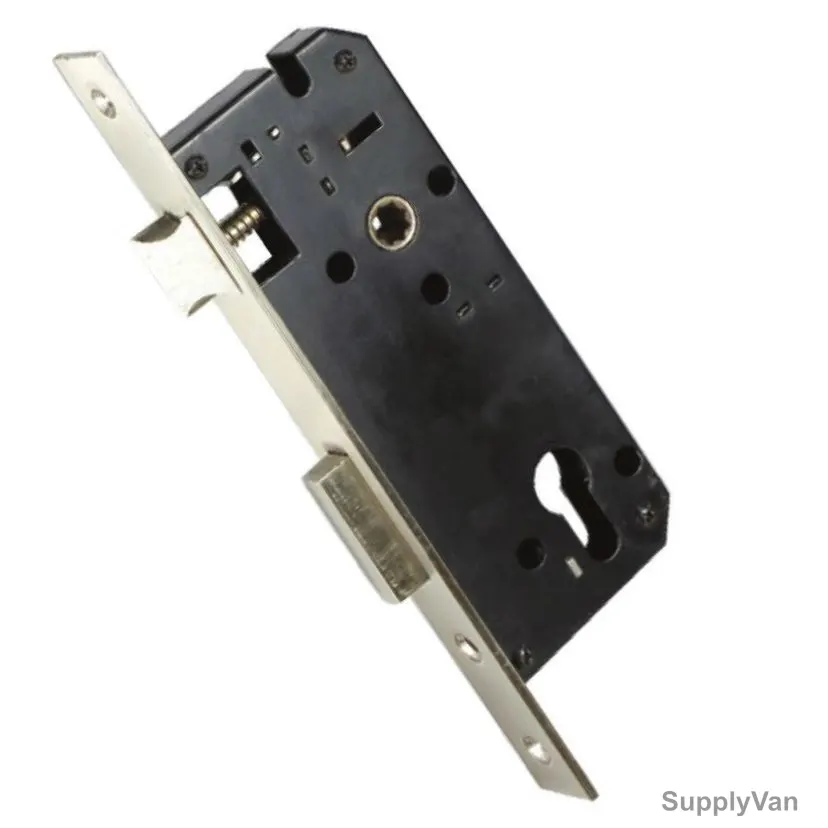 Dorfit Mortise Lock, 8545E-SN, Zinc Alloy, 85MM Hole Dia, 45MM Backset Size, Satin Nickel — image 1