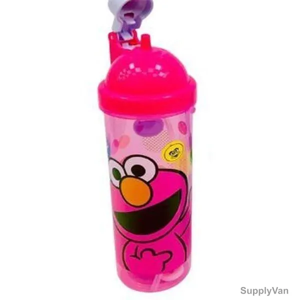 Cartoon Character Design Water Bottle, Plastic, Red