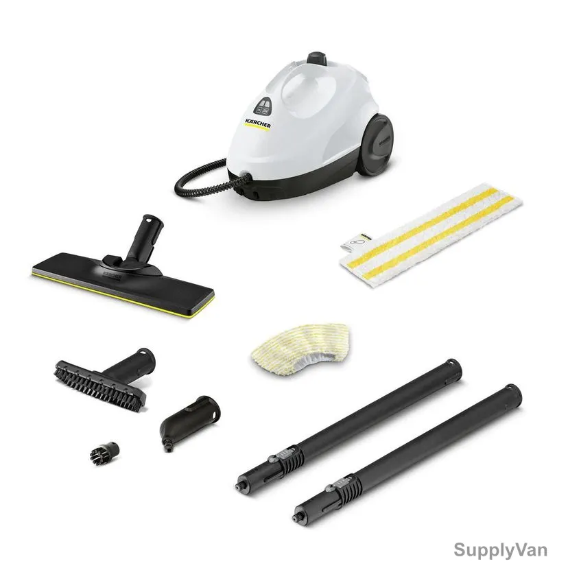 Karcher SC 2 EasyFix Steam Vacuum Cleaner, 15126000, 1500W, 3.2 Bar, 1 Ltr Tank Capacity, White/Black — image 1