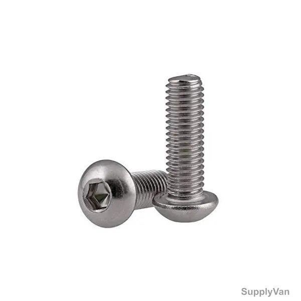Extrusion Button Head Bolt, Stainless Steel, M6 x 45MM, PK10