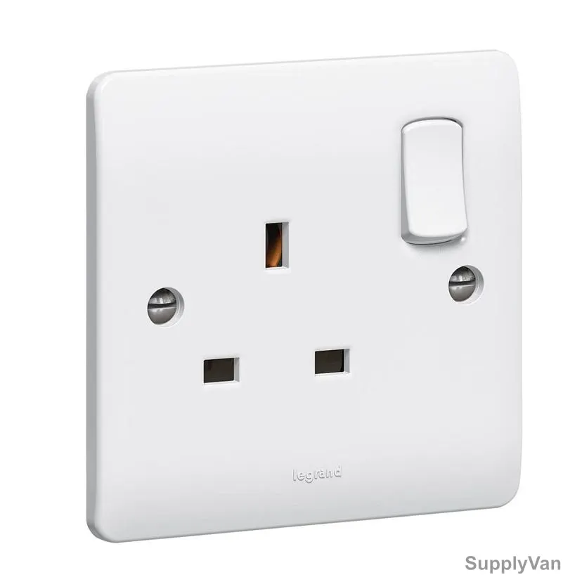 Legrand Elite Single Switch Socket, 250VAC, 13A